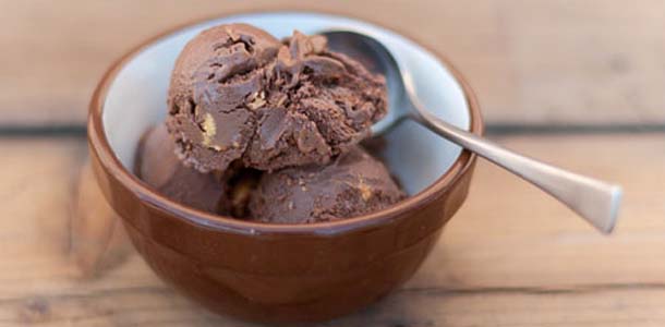 crème glacée au chocolat
