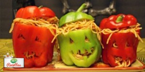 idée de repas pour halloween spaghetti