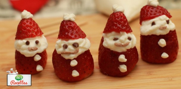 papa Noel en fraises