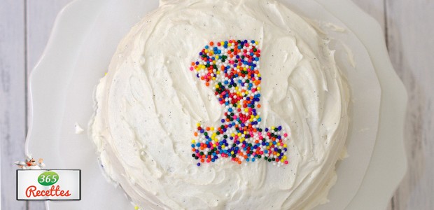 Gâteau moelleux à la vanille pour le premier anniversaire de votre enfant